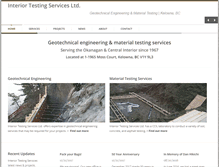 Tablet Screenshot of interiortesting.com